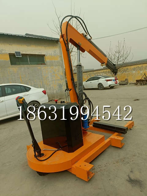 汾阳市自卸车厢随车吊 自制轮式四不像起重机 四驱平板吊 5吨 贵盛