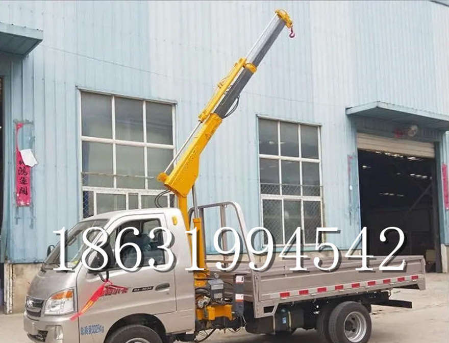 汾阳市随车吊机那里有货车轻卡随车吊机装卸货物那里有简易电动行走吊机车载吊机